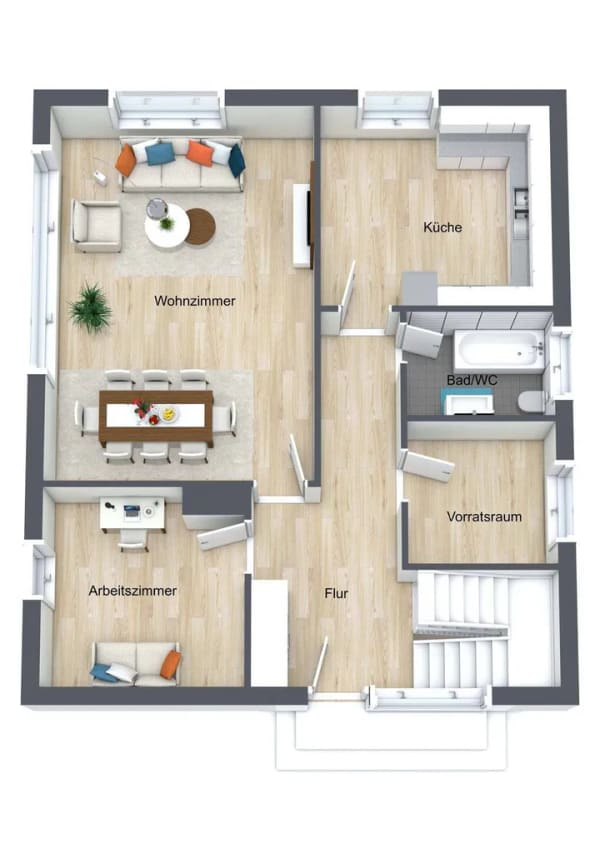 Immobilie in Hemsbünde - Einfamilienhaus in Hemsbünde - Bild 4