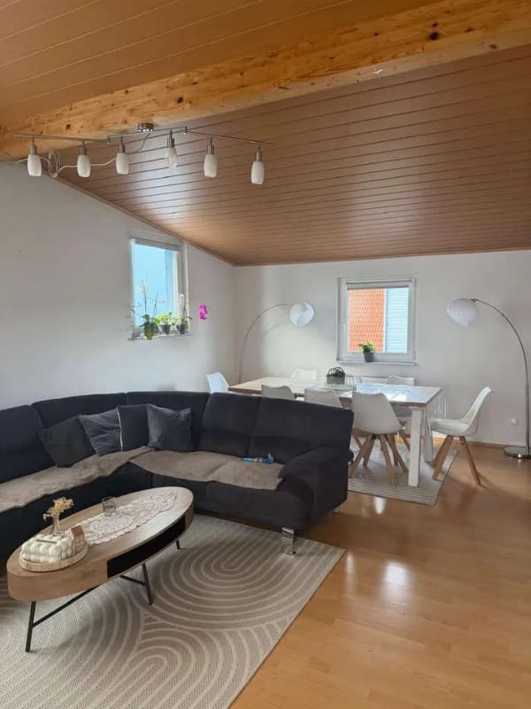 Immobilie in Helmstadt-Bargen - Maisonette mit Dachterrasse & Fernblick – 4-Zimmer-Wohnung in Helmstadt-Bargen - Bild 1