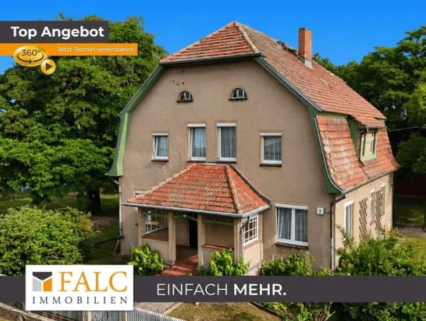 Immobilie in Briesen (Mark) - Großzügiges Anwesen mit historischem Wohnhaus und viel Potenzial - FALC Immobilien - Bild 0