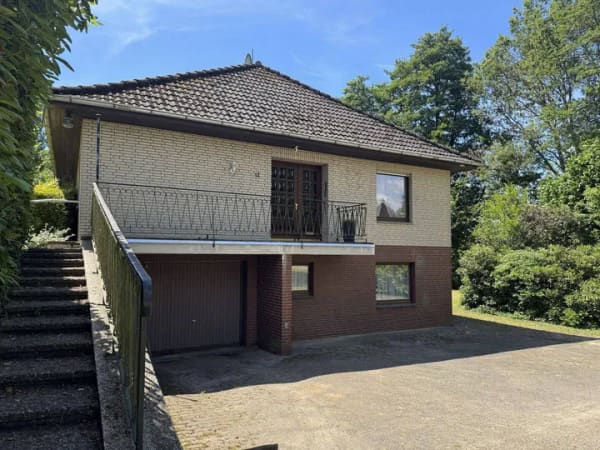 Immobilie in Bruchhausen-Vilsen - Idylle am Süstedter Bach -  Bungalow mit herrlichem Garten - Bild 1