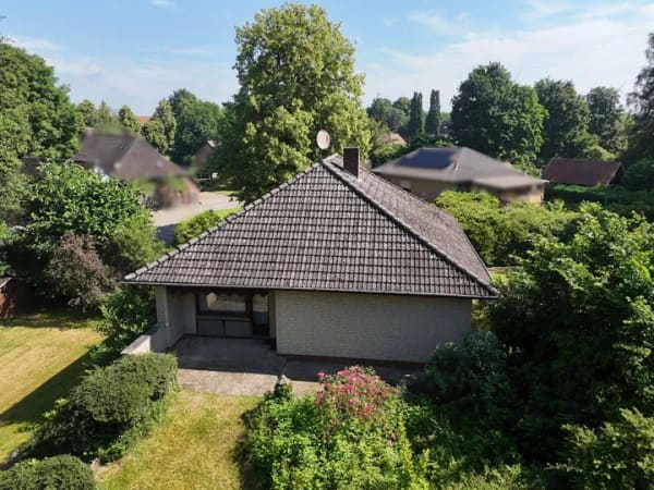 Immobilie in Bruchhausen-Vilsen - Idylle am Süstedter Bach -  Bungalow mit herrlichem Garten - Bild 3