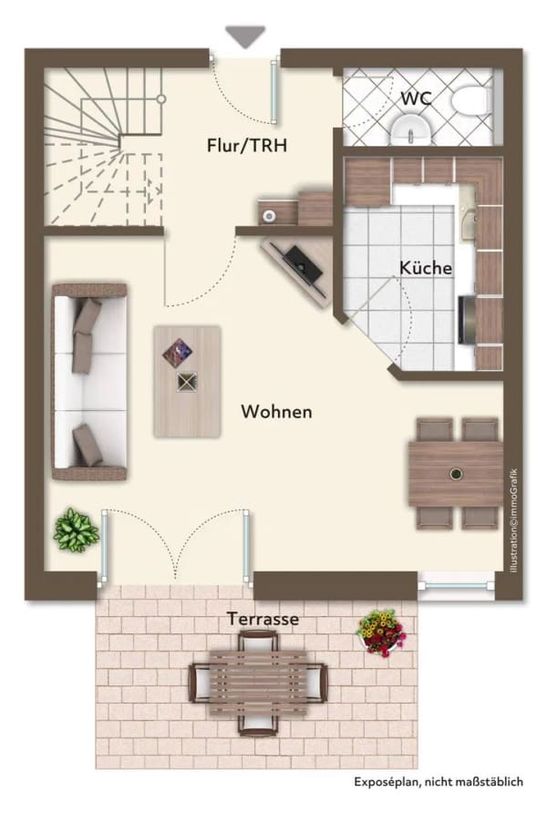 Immobilie in Osterhofen - Helle, freundliche 3-Zimmer-Maisonette-Wohnung in Osterhofen - Bild 0