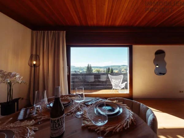Immobilie in Bindlach - Gemütliche 4-Zimmer-Wohnung mit Balkon, Garten und Weitblick in Bindlach-Ramsenthal auf 150m² Fläche - Bild 3