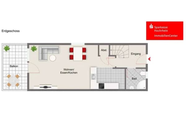 Immobilie in Herrischried - Bezugsfertig & gepflegt: Moderne Maisonette inkl. Carport und Möblierung - Bild 3
