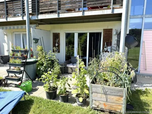 Immobilie in Surberg - 2-Zimmer-EG-Wohnung bei Traunstein - Blick ins Grüne, ruhige Lage, Südterrasse und TG-Stellplatz! - Bild 4