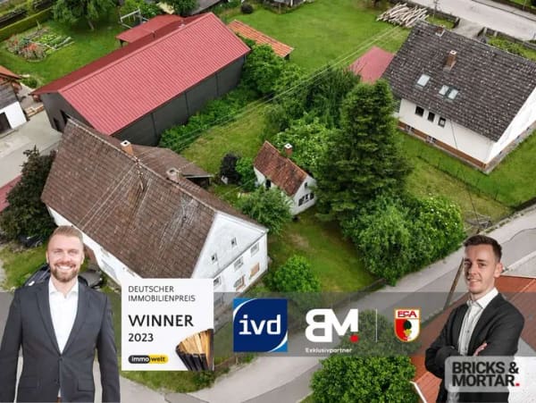 Immobilie in Ursberg - Bauernhaus für Handwerker mit Scheune, Garten und Garage - Bild 0