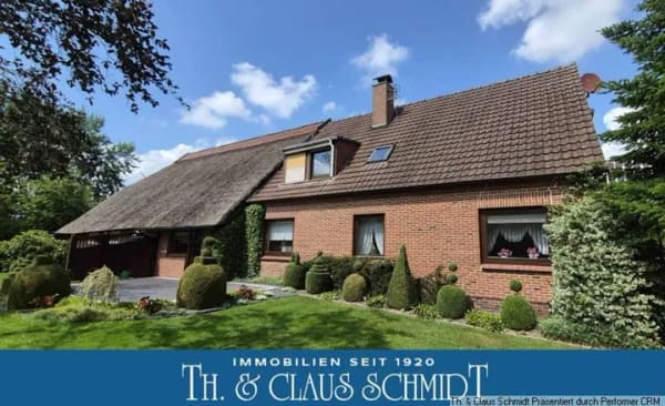 Immobilie in Elsfleth - Bauernhaus mit Wohnhaus, Weide und Stallgebäude an der Hunte bei Elsfleth - Bild 0