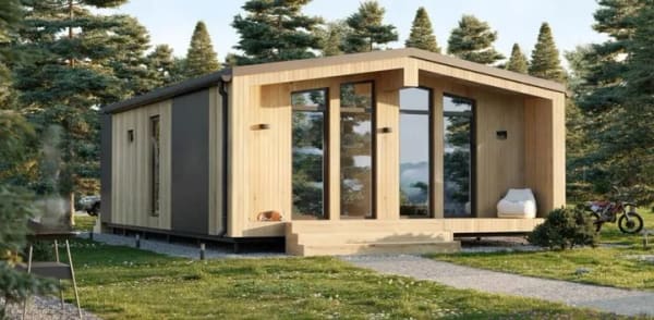 Immobilie in Öhringen - Modulhaus Bungalow Ben 59m² komplett schlüsselfertig EH55 / Lieferung, Montage & Schraubfundament! Tinyhaus Wohnhaus - Bild 0