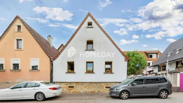 Immobilie in Bad Schönborn - Rustikaler Fachwerk-Charme trifft auf grüne Oase: Ihr neues Familienglück mit cleverem Extra - Bild 2