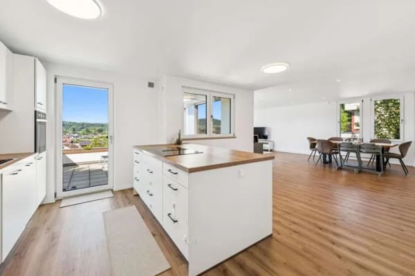 Immobilie in Küssaberg - Traumhafte Terrassenwohnung mit Panoramablick, XXL-Terrasse und hochwertiger Sanierung - Bild 1
