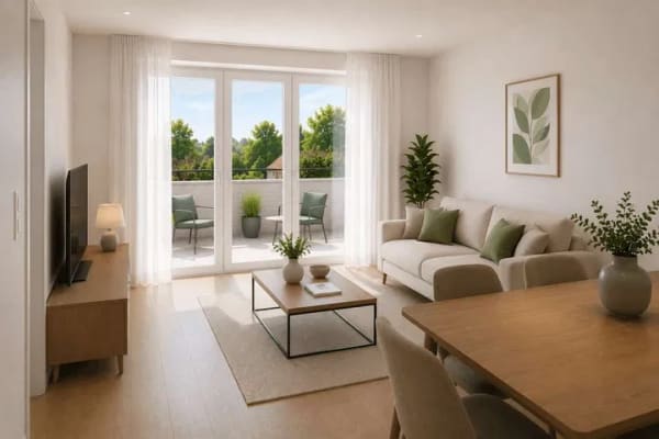 Immobilie in Lügde - Modern wohnen mit Loggia in Richtung Abendsonne - Bild 2