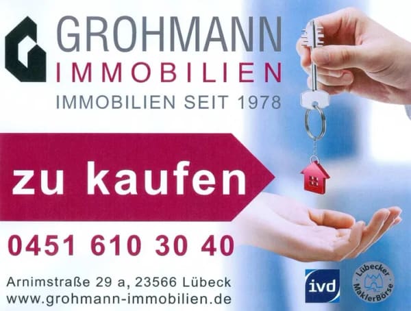 Immobilie in Lübeck - Vermietete 2,5-Zimmer-Eigentumswohnung mit Balkon in Lübeck St. Lorenz-Nord (Musikerviertel) - Bild 1