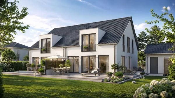 Immobilie in Klosterlechfeld - Neubau-DHH (A+) – viel Platz, viel Licht, viel Lebensqualität in Klosterlechfeld - eine von vier DHH - Bild 0