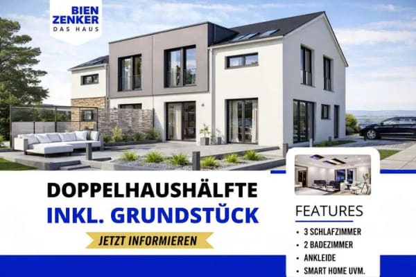 Immobilie in Umkirch - Neubau: Doppelhaushälfte mit Grundstück in Umkirch - Jetzt informieren! Bestpreisgarantie Bien Zenke - Bild 0