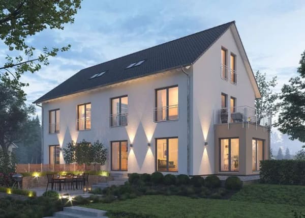Immobilie in Trebur - Hier wohnen zwei Familien wie in einem Doppelhaus. - Bild 1