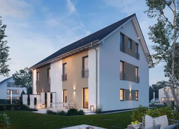 Immobilie in Trebur - Modernes Zweifamilienhaus in ruhiger Feldrandlage - Bild 0