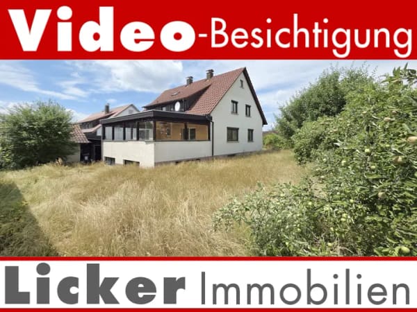 Immobilie in Rudersberg - 1-2 Fam.-Haus auf ruhigem 6Ar Grundstück - Bild 0