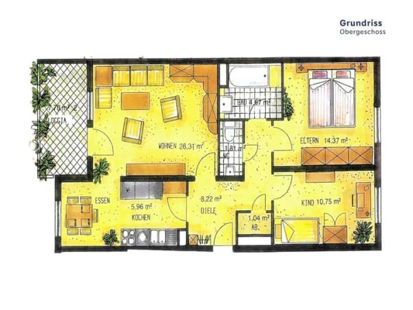 Immobilie in Reinheim - Attraktive 3-Zimmer-Wohnung mit Balkon in ruhiger und zentraler Lage von Reinheim - Bild 4
