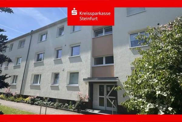 Immobilie in Lotte - 3-Zimmer-Wohnung mit Balkon und Garage in Lotte-Büren - Bild 0