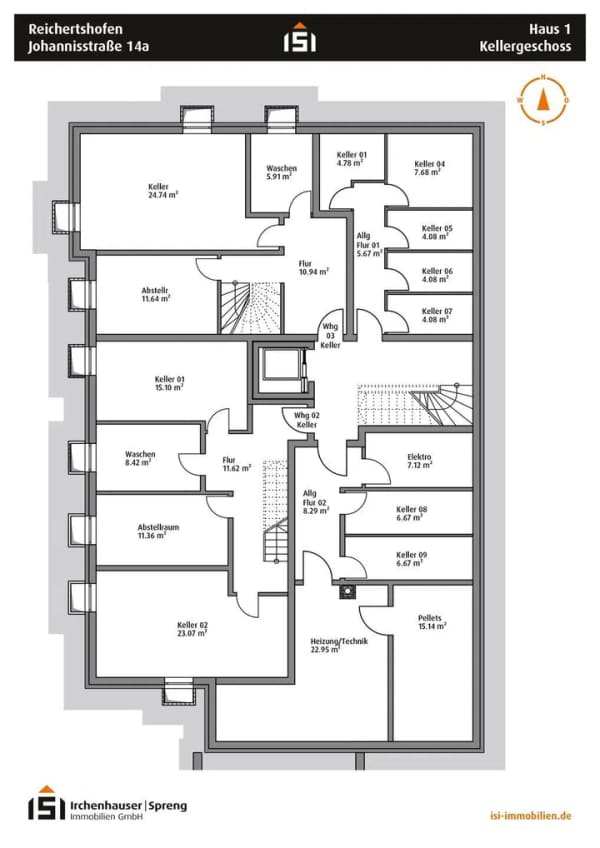 Immobilie in Reichertshofen - Reichertshofen! 3-ZKB DG-Whg. mit 9 m² Süd-Balkon, FBH, elektr. Rollläden, Videosprech., Keller! - Bild 4