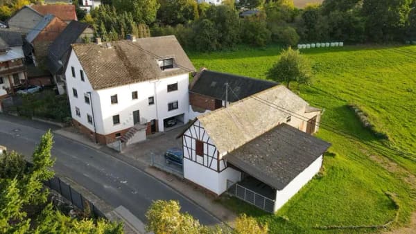 Immobilie in Reckenroth - Hofreite, Bauernhof, Mehrfamilienhaus mit Ställen, Hallen (optional sehr viel Wiesen) zu verkaufen - Bild 0
