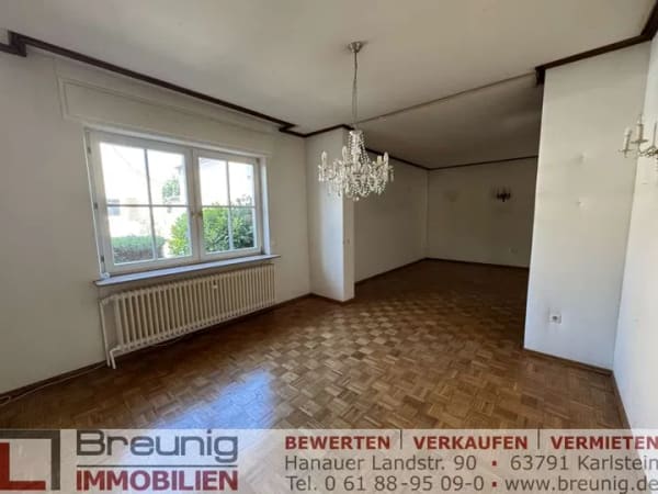 Immobilie in Kahl am Main - Charmantes Zweifamilienhaus mit großem Garten in ruhiger, zentraler Lage von Kahl am Main - Bild 1