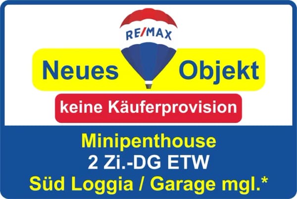 Immobilie in Kleinwallstadt - Keine Käuferprovision! 2 Zi.-DG ETW "Penthouse-Feeling m. Weitblick! Kaufen Sie ab € 425,- mtl.* - Bild 0