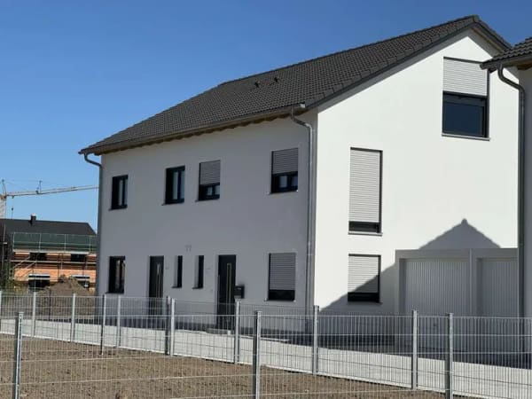 Immobilie in Igling - NEUBAU Doppelhaushälfte mit Keller ,  Ziegelmassiv, Prov.frei, Garage, Stellplatz, - Bild 1