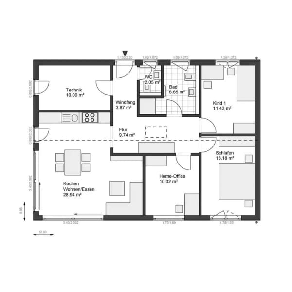 Immobilie in Kritzmow - Welcome home. – Dein ebenerdiges Zuhause in Kritzmow 🔳 - Bild 1