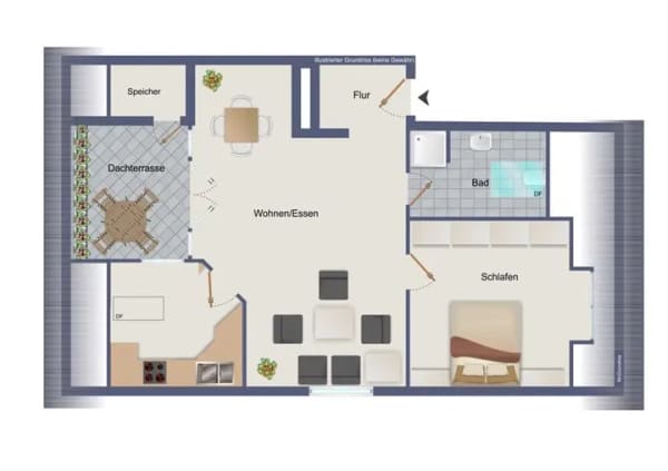 Immobilie in Kleinheubach - Helle 2-Zi.-Eigentumswohnung mit Loggia und Kfz-Stellplatz! - Bild 4