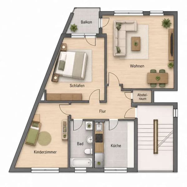 Immobilie in Binz - Top Dreiraumwohnung in Binz zur Kapitalanlage und Eigennutzung! - Bild 3