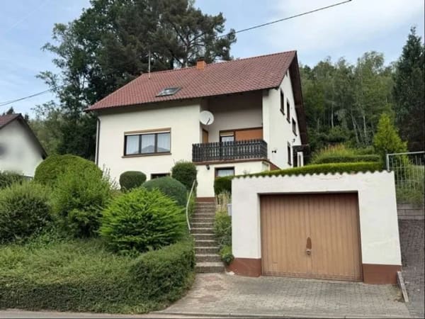 Immobilie in Nohfelden - Freistehendes 1-2 Familienhaus mit schönem Garten und Garage - Türkismühle - Bild 0