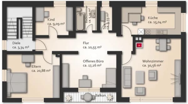 Immobilie in Kallmünz - Großzügiges Zweifamilienhaus mit Innenhof, Gartenlaube und vielfältigen Nutzungsmöglichkeiten - Bild 3