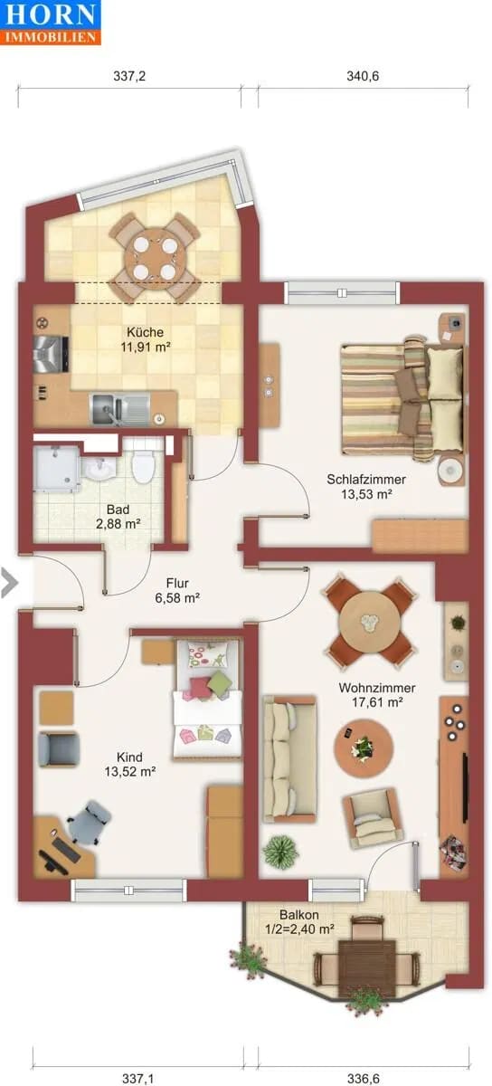 Immobilie in Neubrandenburg - Erdgeschosswohnung in Neubrandenburg - Bild 3