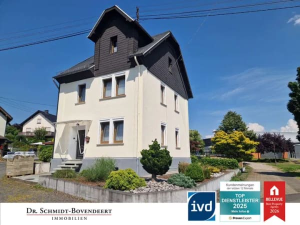 Immobilie in Meudt - Solides Einfamilienhaus mit Garten und Garage in zentraler Lage von Meudt, Nähe Montabaur! - Bild 0