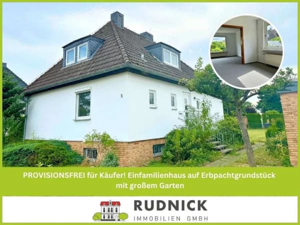 Immobilie in Garbsen - PROVISIONSFREI für Käufer! Einfamilienhaus auf Erbpachtgrundstück mit großem Garten - Bild 0