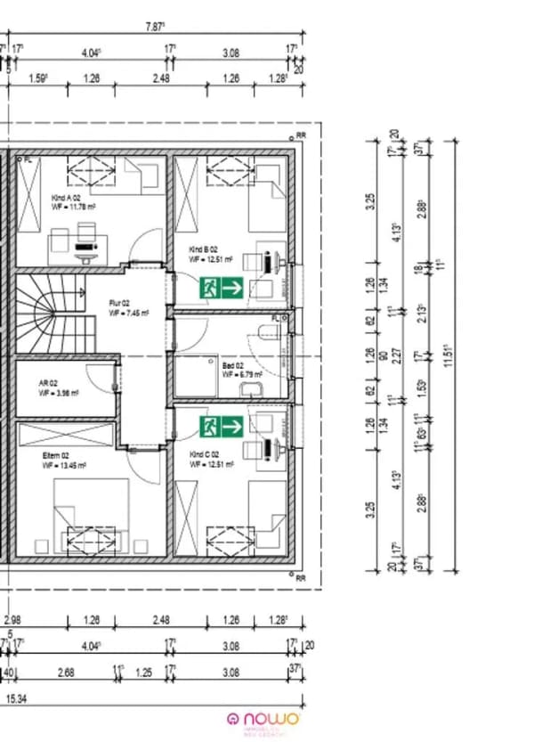 Immobilie in Weyhausen - letzte Gelegenheit: Doppelhaus, bezugsfertig, KfW 40 mit über 140 qm Wfl. - Bild 2
