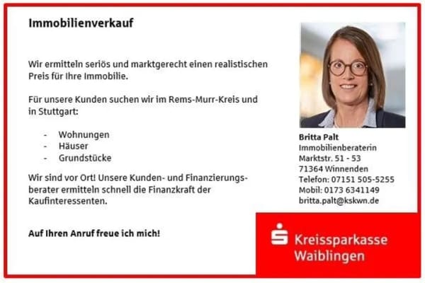 Immobilie in Leutenbach - Ihre Kapitalanlage? Attraktive 2-Zimmer-Dachgeschosswohnung in Nellmersbach! - Bild 4