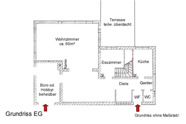 Immobilie in Vilsbiburg - Viel Potenzial in bester Wohnlage – Wohnhaus mit großem Wohnzimmer, Südterrasse und gr.Grundstück - Bild 1