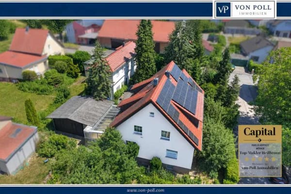 Immobilie in Bad Rappenau - Zwei Häuser auf einem Grundstück – Wohnensemble mit Einliegerwohnung, Werkstatt und Traumgarten - Bild 0
