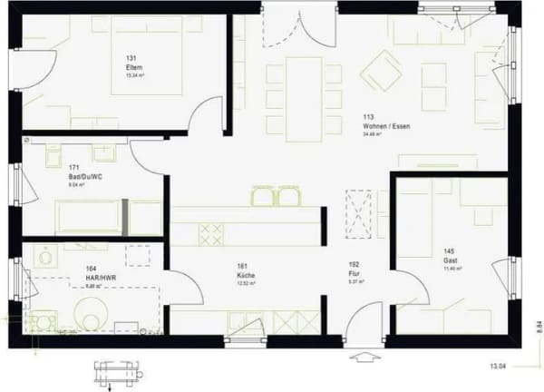 Immobilie in Gudow - Energieeffizienter Bungalow für ebenerdiges Wohnen - Bild 4