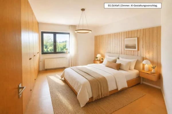 Immobilie in Hattenhofen - Sofort verfügbares, freistehendes 2 Familienhaus mit Garten in Hattenhofen ! - Bild 4