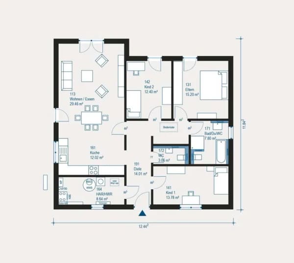 Immobilie in Colmberg - Individueller Bungalow in Colmberg - Ihr Traumhaus nach Maß mit allkauf Active Time Paket - Bild 2