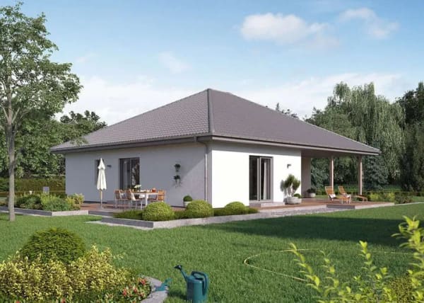 Immobilie in Brachttal - Das ComfortStyle 16.01 W: der König der Bungalows - knapp 50 m² Wohnzimmer auf einer Ebene - Bild 3