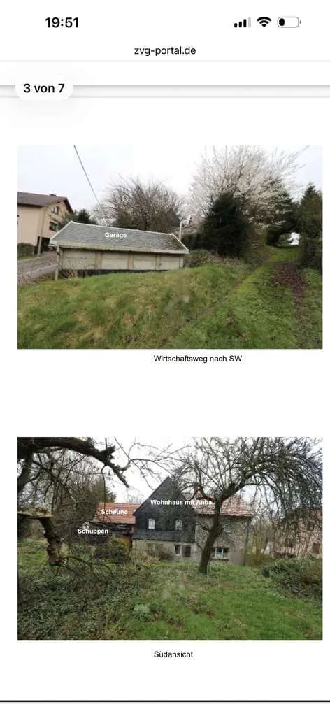 Immobilie in Callenberg - Grundstück mit Altbestand in Callenberg - Bild 1