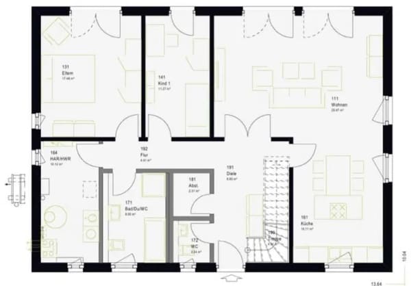 Immobilie in Hasselroth - Das LifeStyle 20.01 S: 210 m², drei Bäder und eine 49-m²-Etage extra - Wohnen mit Reserve - Bild 1