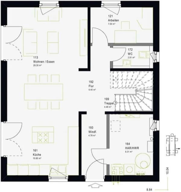 Immobilie in Großkrotzenburg - Das LifeStyle 14.04 P: Windfang, Homeoffice und Galerie - das durchdachteste Pultdachhaus - Bild 1