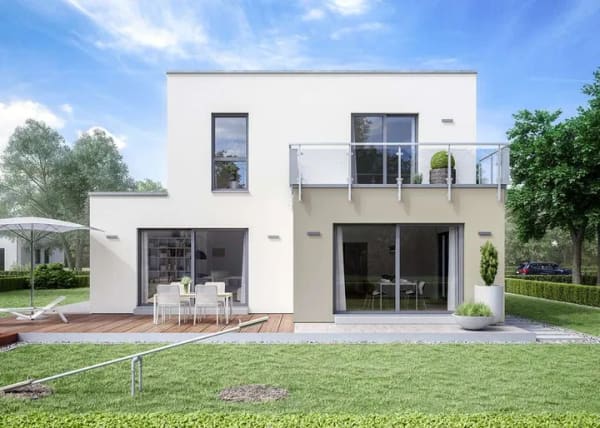 Immobilie in Schlüchtern - Das LifeStyle 13.10 F: Duschbad unten, 20-m²-Elternzimmer oben - der kompakteste Kubus - Bild 0