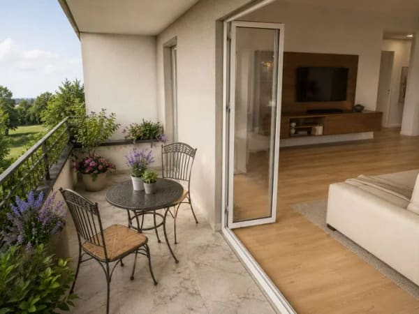 Immobilie in Göggingen - 10% Rabatt bis August! Neubauprojekt „Panoramablick“ 3,5 Zi. Wohnung mit Balkon / Aufzug & TG - Bild 1