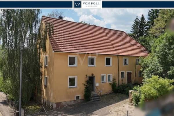Immobilie in Unterschwaningen - Landleben mit Werkstatt, großer Scheune und grünem Raumgefühl - Bild 0